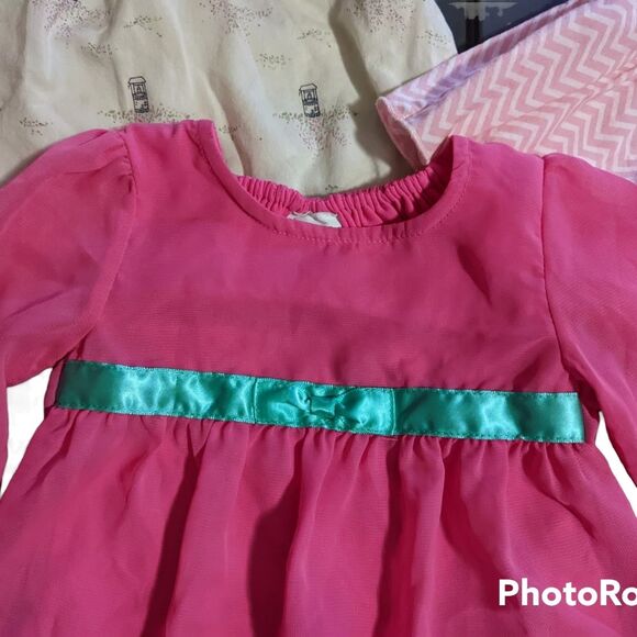 Baby Girl Pink Easter Dress Set, 0-3 Month - Picture 9 of 10